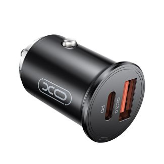 Автомобильное зарядное устройство USB+Type-C 3А XO