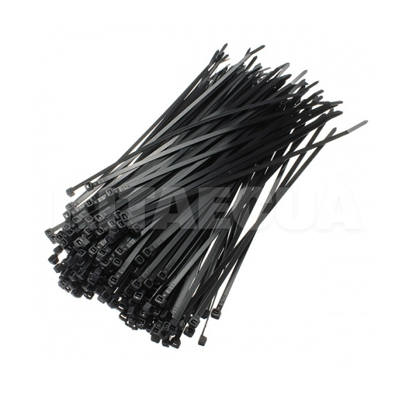 Стяжки чорні пластикові 2.5 х 100 мм 100 шт. Intertool (TC-2511) - 2