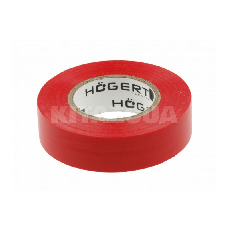 Ізолента 20м х 19мм ПВХ червона HOGERT (HT1P282)