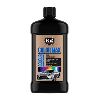 Кольоровий поліроль з воском чорний 500мл MAX BLACK K2