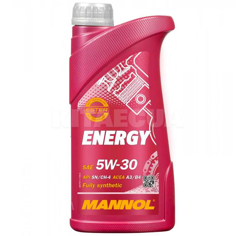 Масло моторное синтетическое 1л 5W-30 Energy Mannol (MN7511-1)