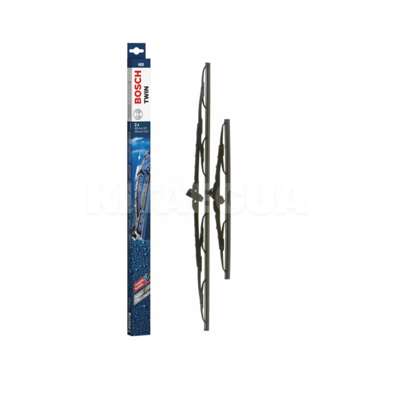Щітка склоочисника (двірник) 600/340мм каркасна Bosch (3 397 010 270)