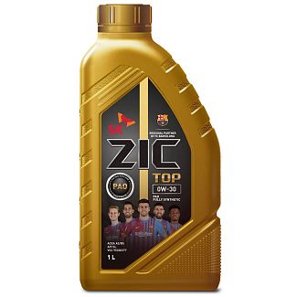 Масло моторное синтетическое 1л 0W-30 TOP ZIC