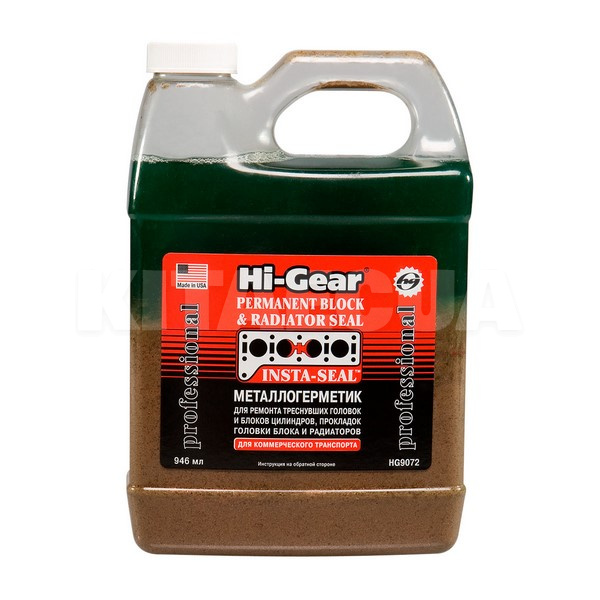 Герметик автомобильный для радиатора 946мл PERMANENT BLOCK & RADIATOR SEAL HI-GEAR (HG9072)