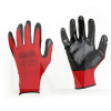 Перчатки рабочие нитриловые красно-черные 10" СИЛА (481212)