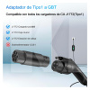 Переходник 7.4 кВт 32А 1-фаза Type 1 (станция) - GB/T AC (китайское авто) GUWIEYG (P-T1GBT)