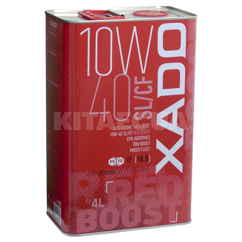 Олія моторна Atomic Oil SL/CF RED BOOST 4л 10W-40 Напівсинтетичне XADO (XA 26244)