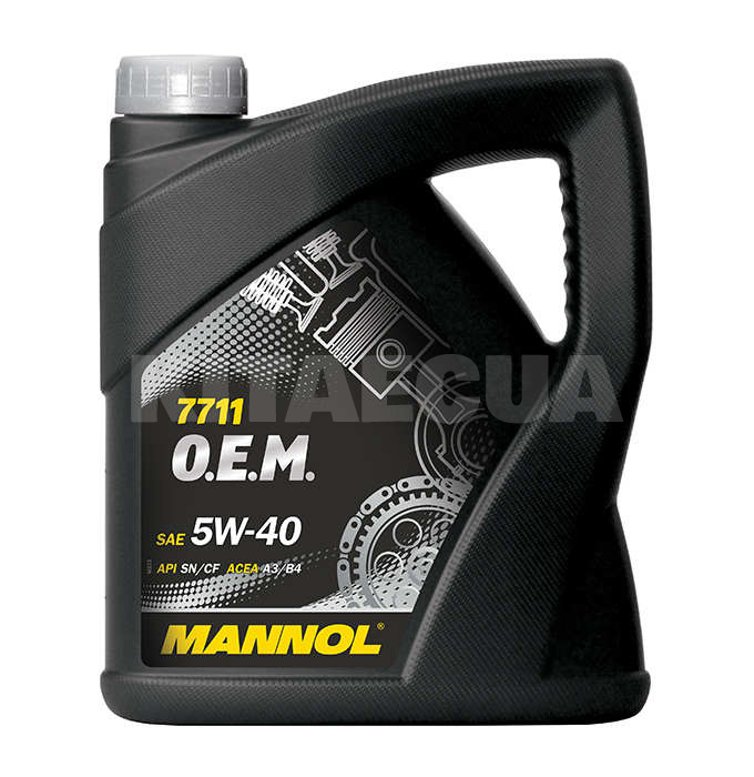 Масло моторне синтетичне 4л 5W-40 O.E.M. for Daewoo/GM Mannol (MN7711-4) - 2