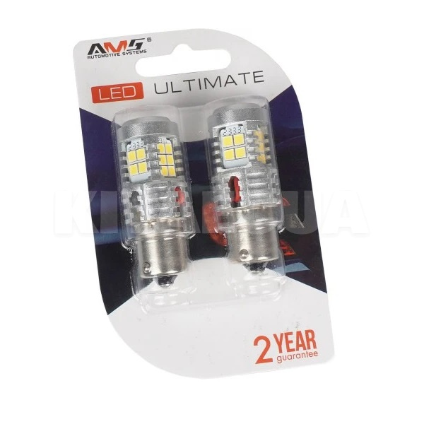 Світлодіодна лампа U24 12V P21W 5500K (компл.) AMS (41298) - 6
