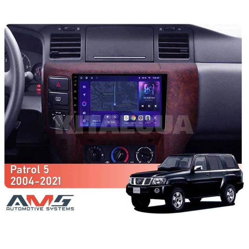 Штатна магнітола MOSS M3 4+32 ГБ 9" Nissan Patrol 5 Y61 2004-2021 (F3) AMS (50579) - 2