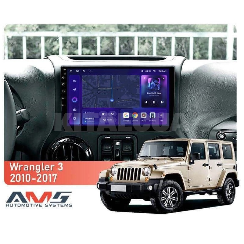 Штатна магнітола MOSS M3 4+32 ГБ 10" Jeep Wrangler 3 JK 2010-2017 (L14) AMS (50826) - 2