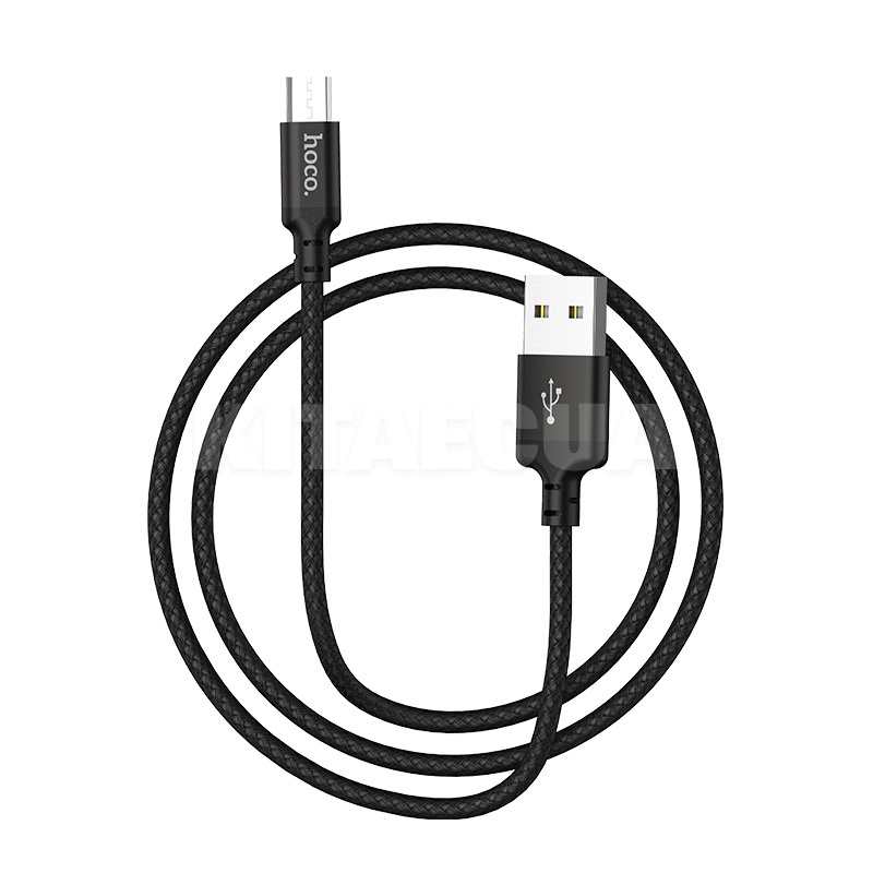 Кабель USB - microUSB 2A X14 2м черный HOCO (6957531062905) - 2