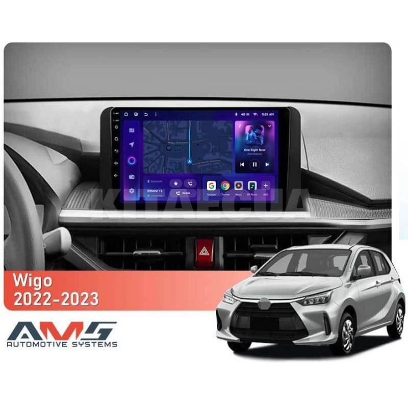 Штатна магнітола MOSS M3 4+32 ГБ 9" Toyota Wigo 2022-2023 (F2) AMS (50743) - 2
