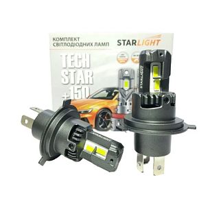 LED лампа для авто TechStar +150% H4/H19 50W 5500K (компл.) StarLight