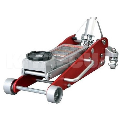 Домкрат гидравлический подкатной алюминиевый до 2.5т (100мм-460мм) низкопрофильный с двойной помпой TORIN (GV T825011L)