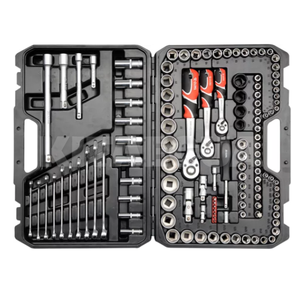 Набор головок торцевых 1/2" 3/8" 1/4" 120 предметов YATO (YT-38801-YATO)