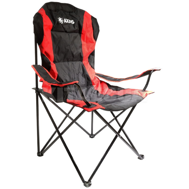 Крісло розкладне до 100 кг червоно-чорне Павук AXXIS (ax-794) - 2