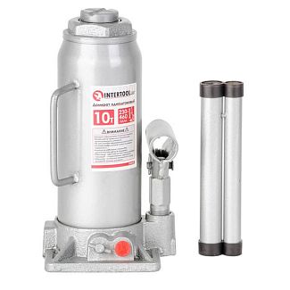 Домкрат гидравлический бутылочный до 10т -230-460 мм Intertool