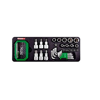 Набор инструмента TORX и бит 1/4"х1/2" 65 предметов TOPTUL