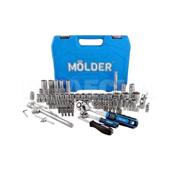Набір інструментів професійний 1/2" 1/4" 3/8" 219 предметів MOLDER (MT60219) - 2