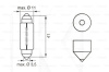 Лампа розжарювання 12V 10W SV8.5-8 Pure Light Bosch (BO 1987302210)