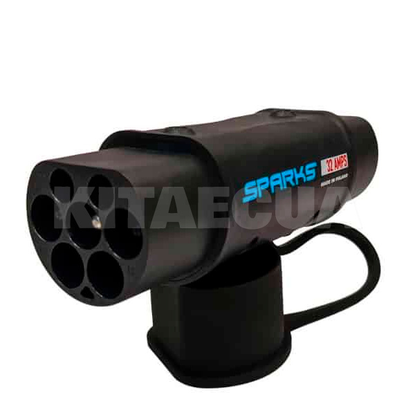 Переходник 7.4 кВт 32А 1-фаза Type 2 (станция) - GB/T AC (китайское авто) SPARKS (ATG2-32)