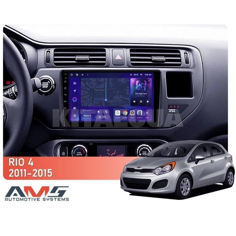 Штатна магнітола MOSS M3 4+32 ГБ 9" Kia RIO 4 K3 2011-2015 AMS (50068) - 2