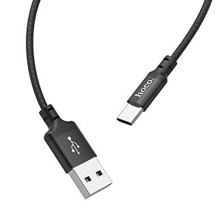 Кабель USB - Type-C 3A X14 2м черный HOCO