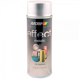Краска сверкающий серебристый 400мл с эффектом металлик Deco Effect MOTIP