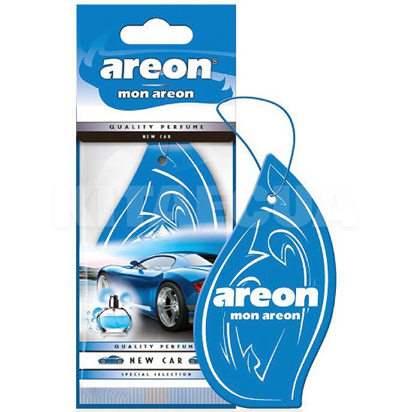 Ароматизатор сухой листик "новое авто" Mon New Car AREON (MA27)