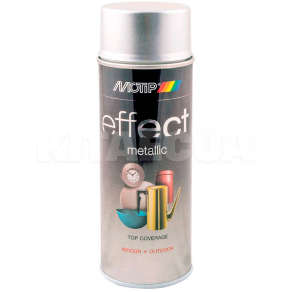 Краска сверкающий серебристый 400мл с эффектом металлик Deco Effect MOTIP (302503-Motip)