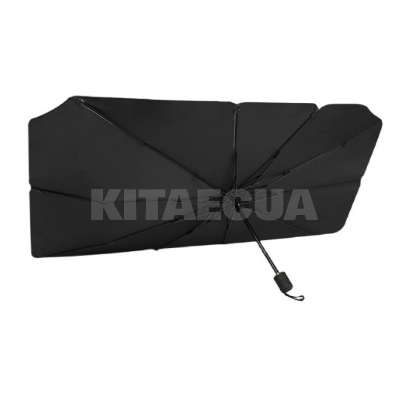 Зонт автомобильный солнцезащитный 140*80см в кожаном чехле (00000070147) - 5