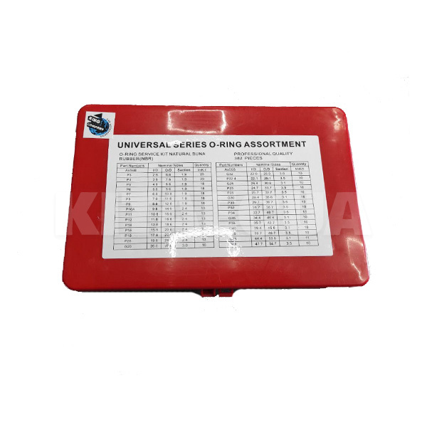 Набор уплотнительных колец красные 382 шт. KING (K1327) - 2