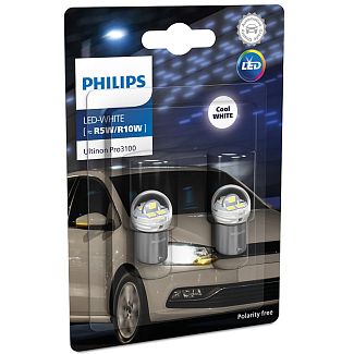 LED лампа для авто Ultinon Pro3100 BA15s 1.8W 6000K (комплект) PHILIPS