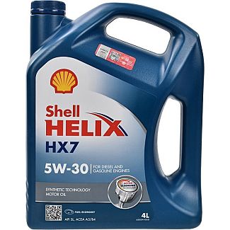 Масло моторное полусинтетическое 4л 5W-30 Helix HX7 SHELL