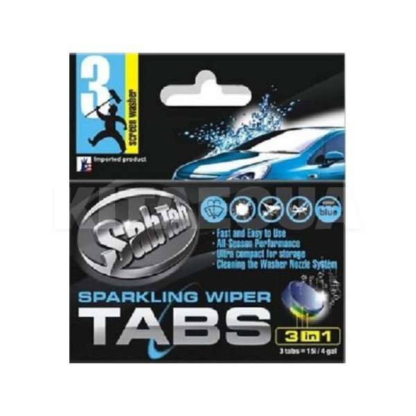 Омыватель-концентрат летний Sparkling Wiper Tabs W03 SABTAB (2796)