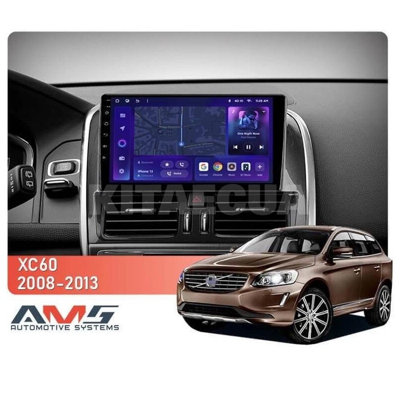 Штатная магнитола MOSS M3 4+32 ГБ 9" Volvo XC60 1 2008-2013 (A) AMS (50772) - 2