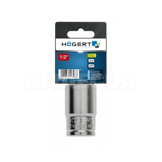 Головка торцевая 6-гранная 36 мм 1/2" HOGERT (HT1A236) - 2