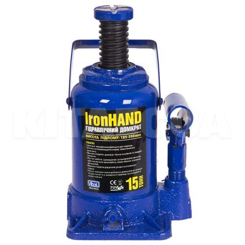 Домкрат гидравлический бутылочный до 15т (185-350мм) VITOL (ДБ-15002H) - 3