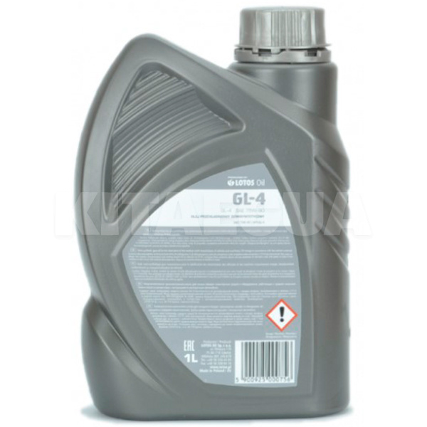 Масло трансмиссионное полусинтетическое 1л 75W-90 SEMISYNTHETIC GEAR OIL LOTOS (WK-K100D90-0HA) - 2