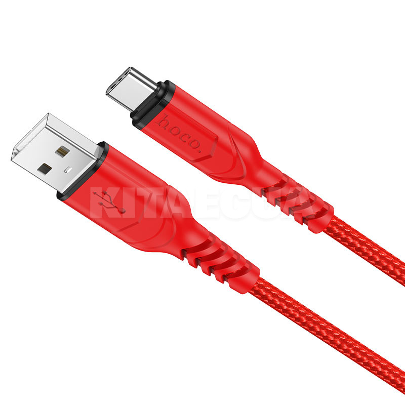 Кабель USB - Type-C 3A X59 1м красный HOCO (6931474744937)