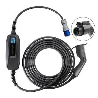 Зарядка для электромобиля Type 1 7.4 кВт 32А 1-фаза + переходник на розетку Besen