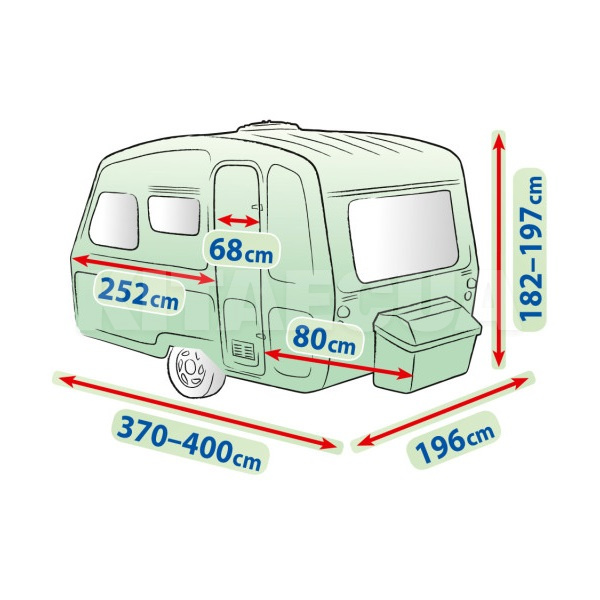 Тент на автодом Perfect Garage N132 400х196х197 см Kegel-Blazusiak (5-4013-249-4030) - 2