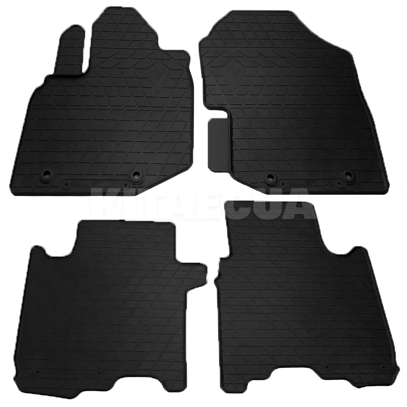 Резиновые коврики в салон Honda Jazz III (2008-2015) HND клипсы Stingray (1008224)