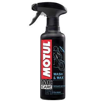 Средство для мытья и полировки мотоциклов E1 Wash&Wax 400ml MOTUL