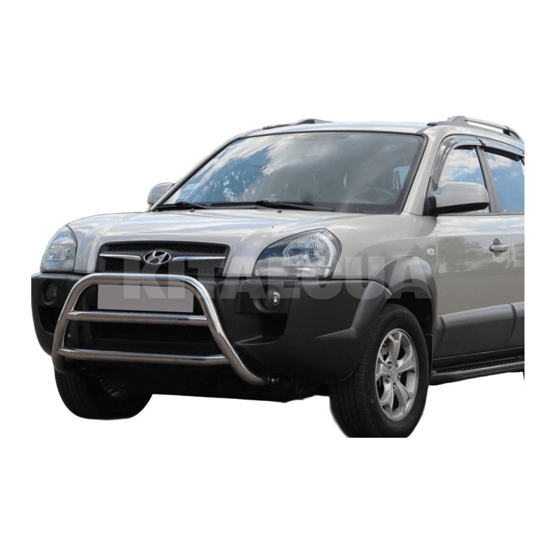 Кенгурятник WT022 Hyundai Tucson JM 2004-н.в. нержавеющая сталь CAN (dd22497) - 3