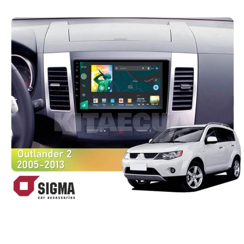 Штатная магнитола X9232 2+32 Gb 9" Citroen C-Crosser 1 2007-2013 (A) SIGMA4car (33665)