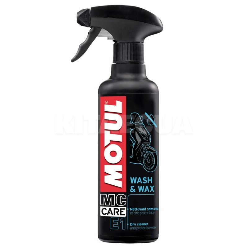 Средство для мытья и полировки мотоциклов E1 Wash&Wax 400ml MOTUL (102996)