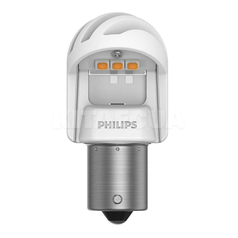 LED лампа для авто Ultinon X-treme BAU15s 1.8W amber (комплект) PHILIPS (11498XUAXM)