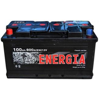 Аккумулятор автомобильный 100Ач 800А "+" слева Energia